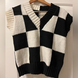 Zara like Checkered Vest Wednesday